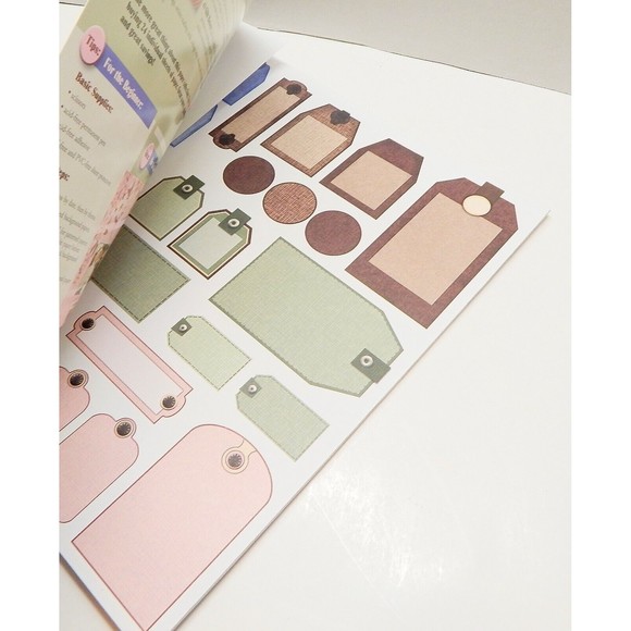 Paper Pizazz Floral Backgrounds Pad Acid Free 12x12 Matching Tags 24 Pack HOTP - Picture 4 of 11